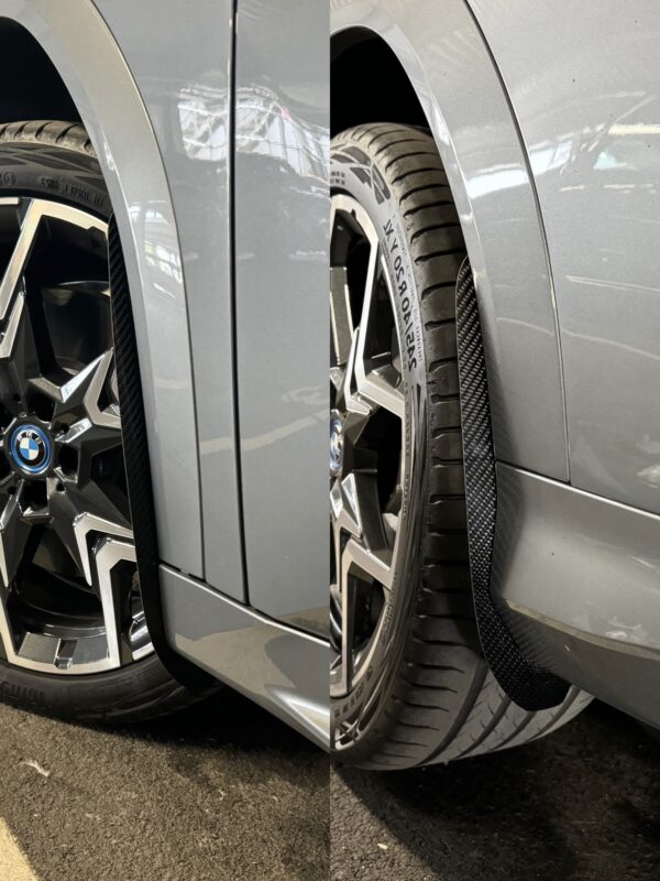 AP BMW X2 | iX2 Glanzschwarz / Carbonfaser Radlaufschutz / Schmutzfänger (U10)