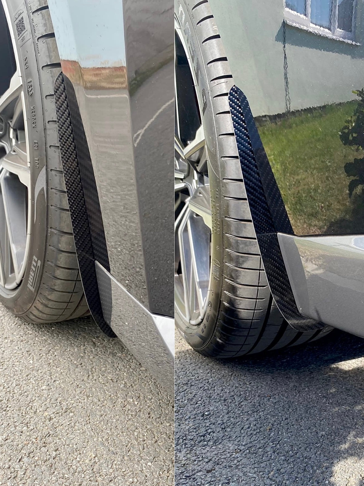 AP BMW 2er & M240i Glanzschwarz / Kohlefaser-Radlaufverkleidungen / Schmutzfänger (G42 | G43)