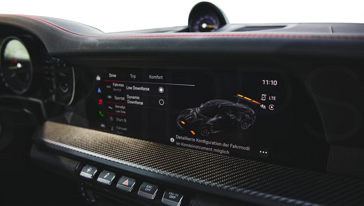 Porsche 911 Carrera | Turbo Navigation / Infotainment Screen Protection Film Kit (992)