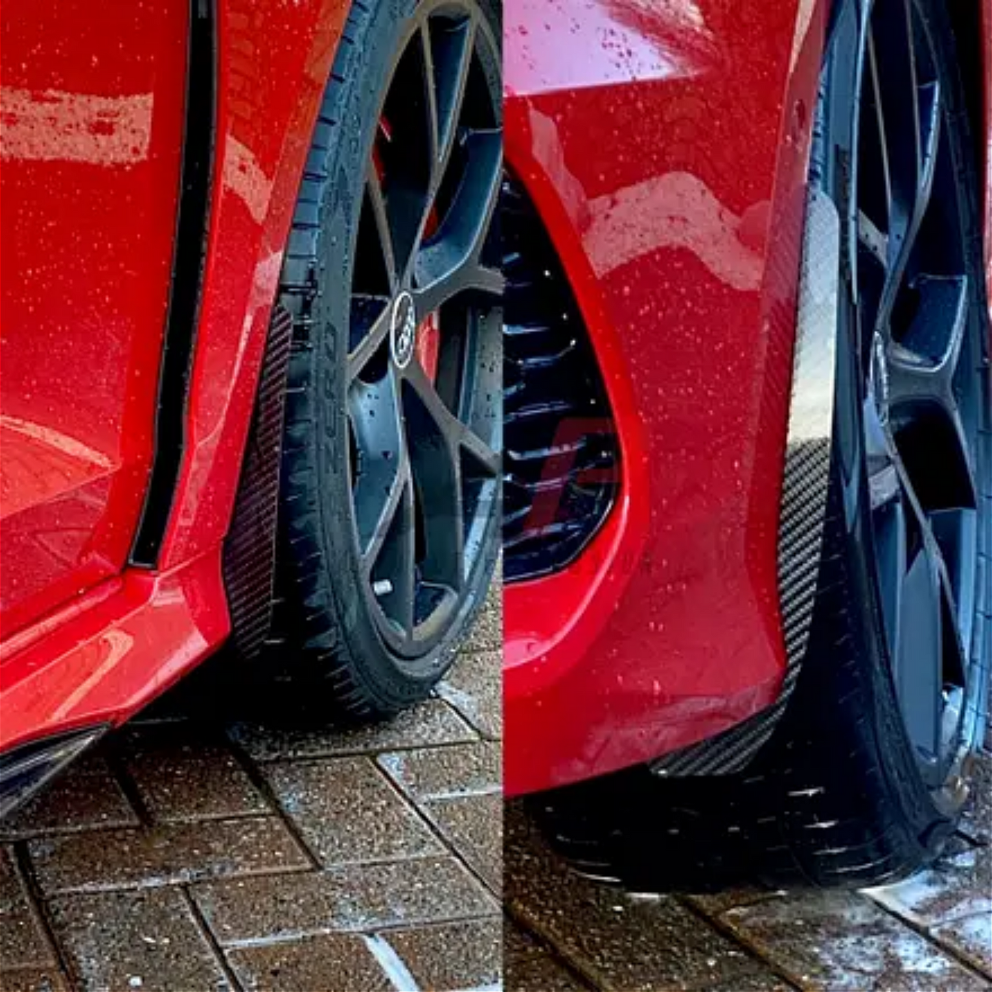 AP Audi A3 | S3 | RS3 8Y Gloss Black / Carbon Fibre Arch Guards / Mudflaps