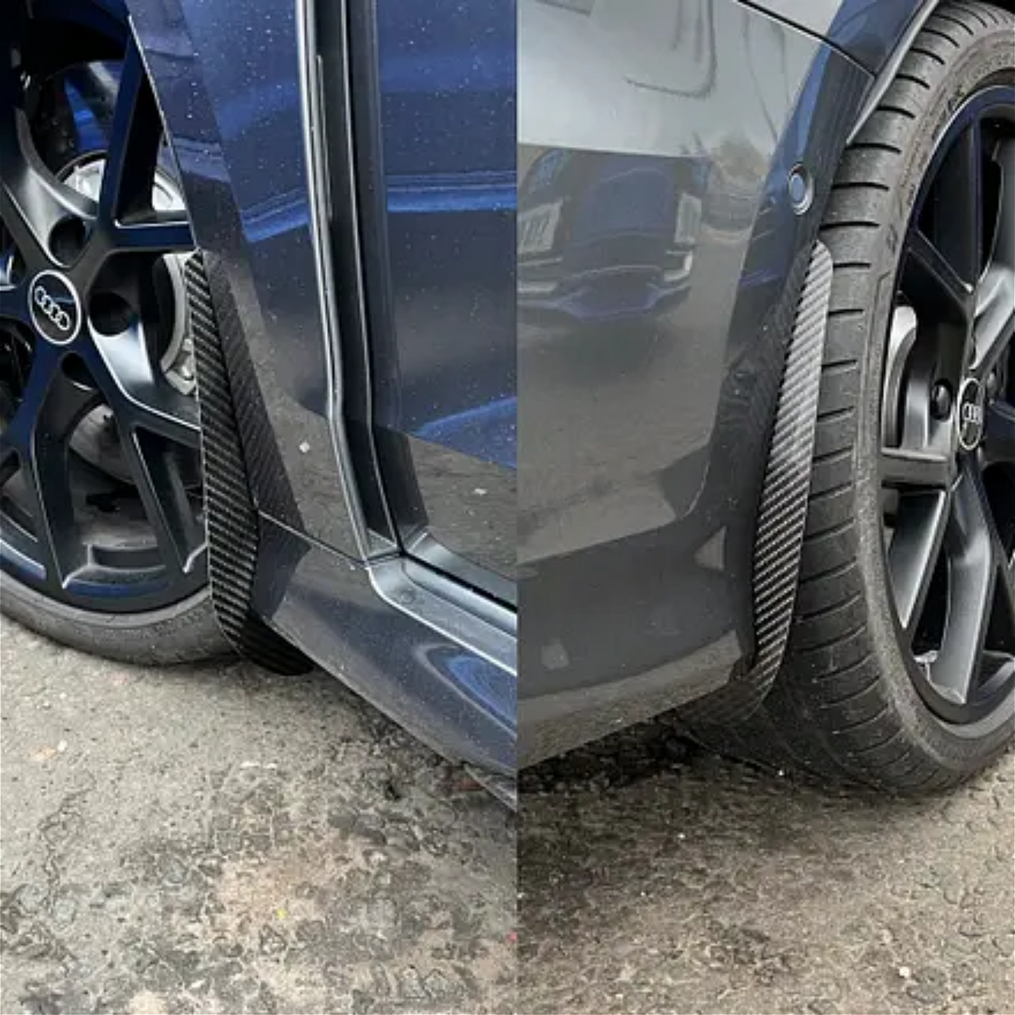 AP Audi A3 | S3 | RS3 8Y Gloss Black / Carbon Fibre Arch Guards / Mudflaps
