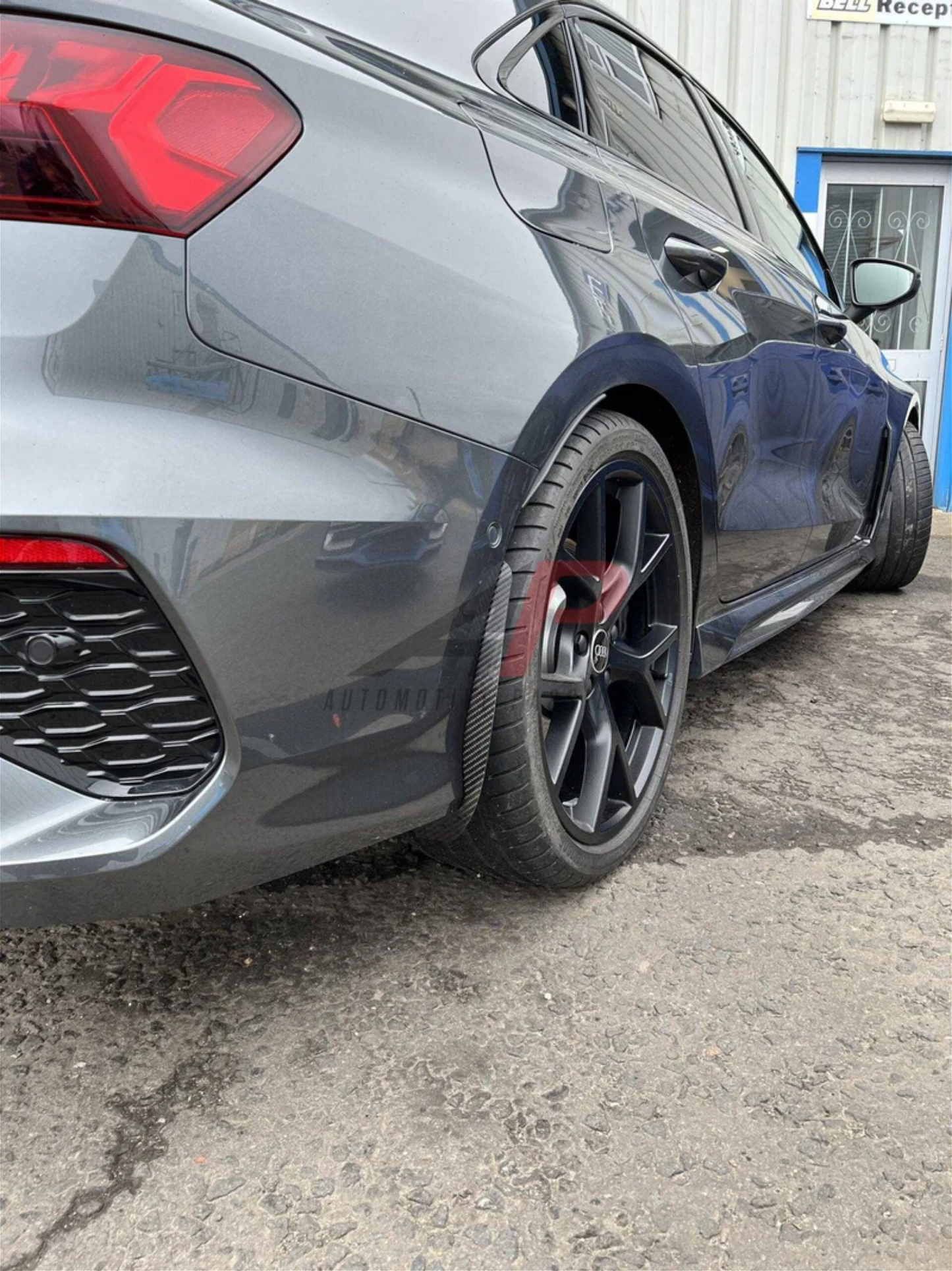 AP Audi A3 | S3 | RS3 8Y Gloss Black / Carbon Fibre Arch Guards / Mudflaps