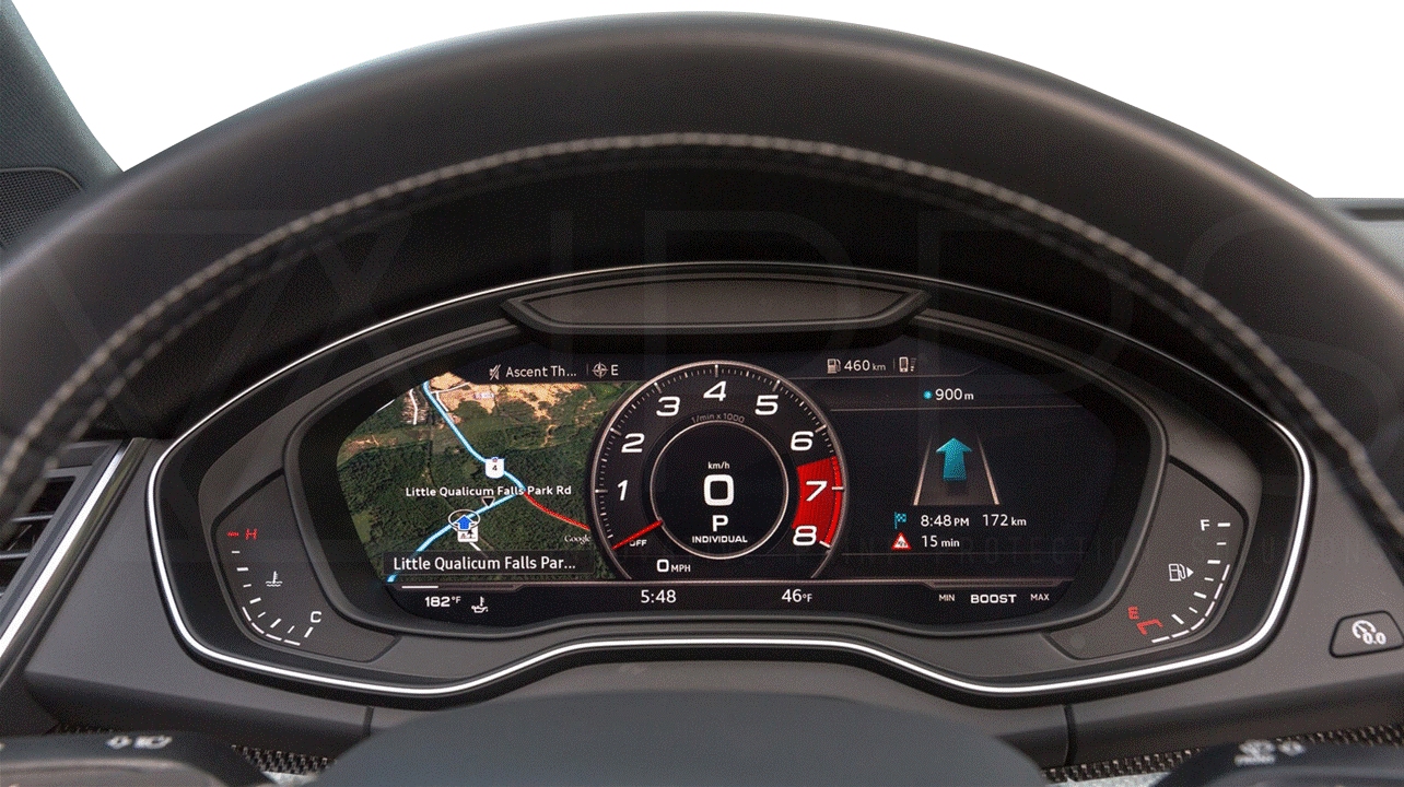 Audi A4 | S4 | RS4 B9 B9.5 Digital Instrument Cluster / Virtual Cockpit Screen Protection Film Kit