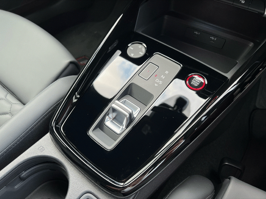 Audi A3, S3, RS3 pre facelift piano black interior center console PPF kit coverage area.