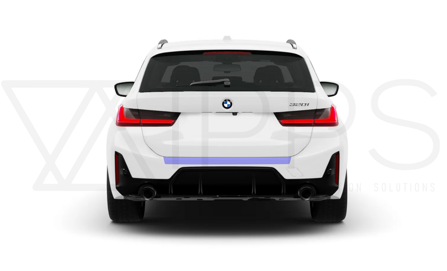 BMW 3 Series Rear Bumper Lip / Edge Paint Protection Film Kit (G20 | G21)