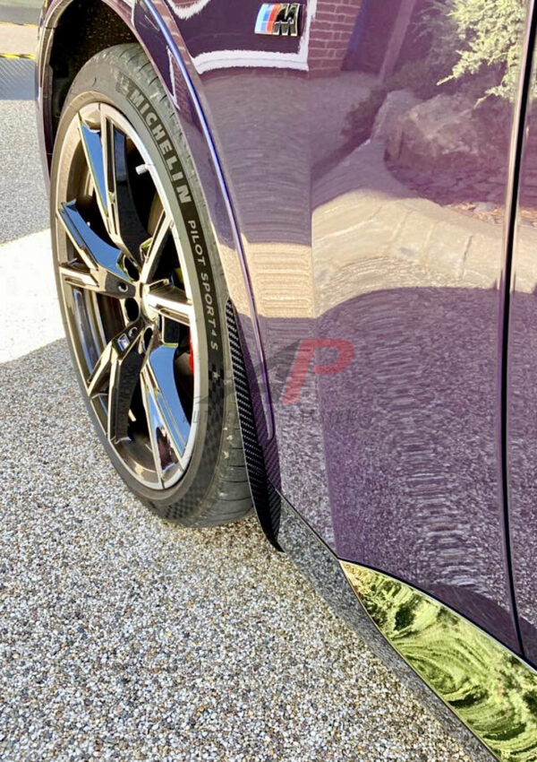 AP BMW 2er & M240i Glanzschwarz / Kohlefaser-Radlaufverkleidungen / Schmutzfänger (G42 | G43)