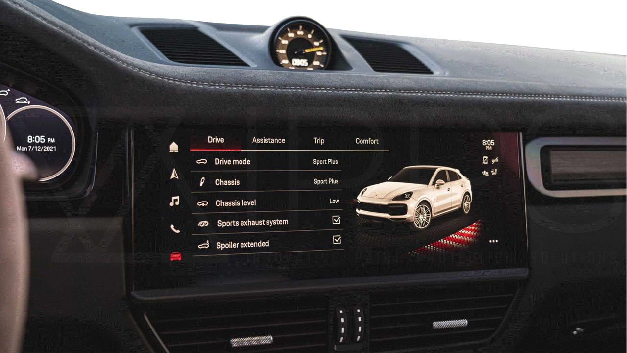 Porsche Cayenne 2018-2024 Navigation / Infotainment Screen Protection Film Kit (GEN 3 | 9Y0)