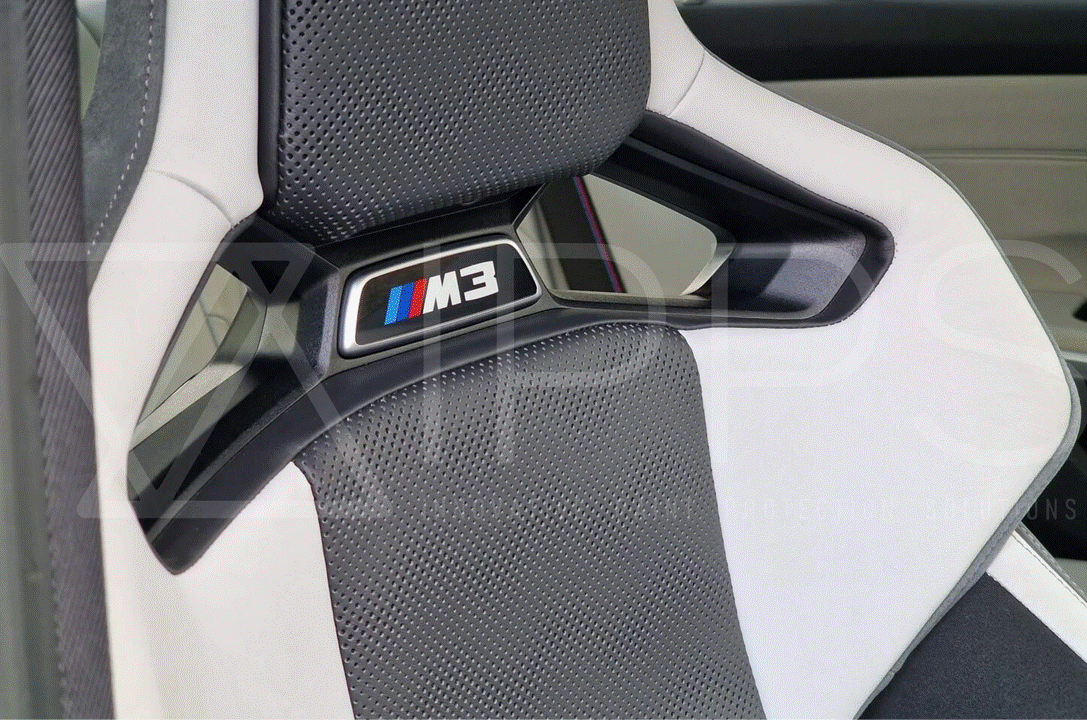BMW M2 M3 M4 M5 Carbon Fibre Bucket Seat Back Paint Protection Film Kit (F90 | G80 | G81 | G82 | G83 | G87 | G90 | G99)