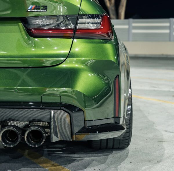 AP BMW M3 & M4 Garde-boue/Bavettes Noires Brillantes / Fibre de Carbone (G80 | G81 | G82 | G83)
