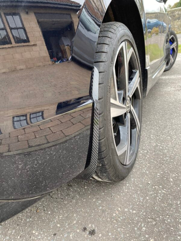 AP Volkswagen Golf GTI | GTD | R MK8 MK8.5 Gloss Black / Carbon Fibre Arch Guards / Mudflaps