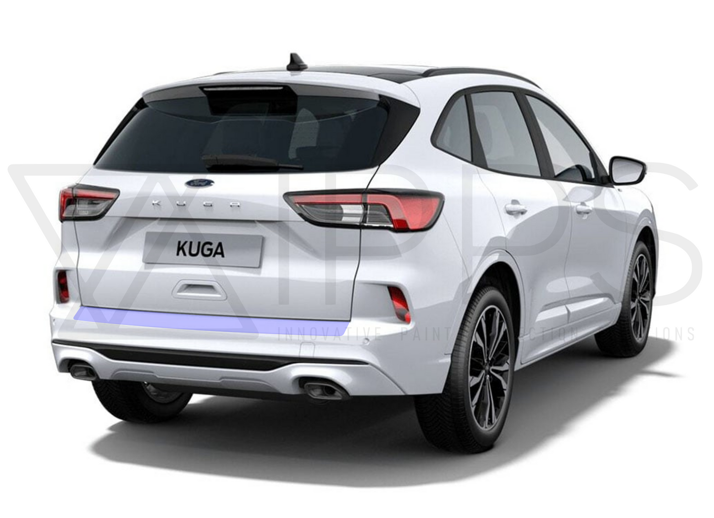 Ford Kuga, including ST-Line & Vignale Rear Bumper Lip / Edge Paint Protection Film Kit (MK3)