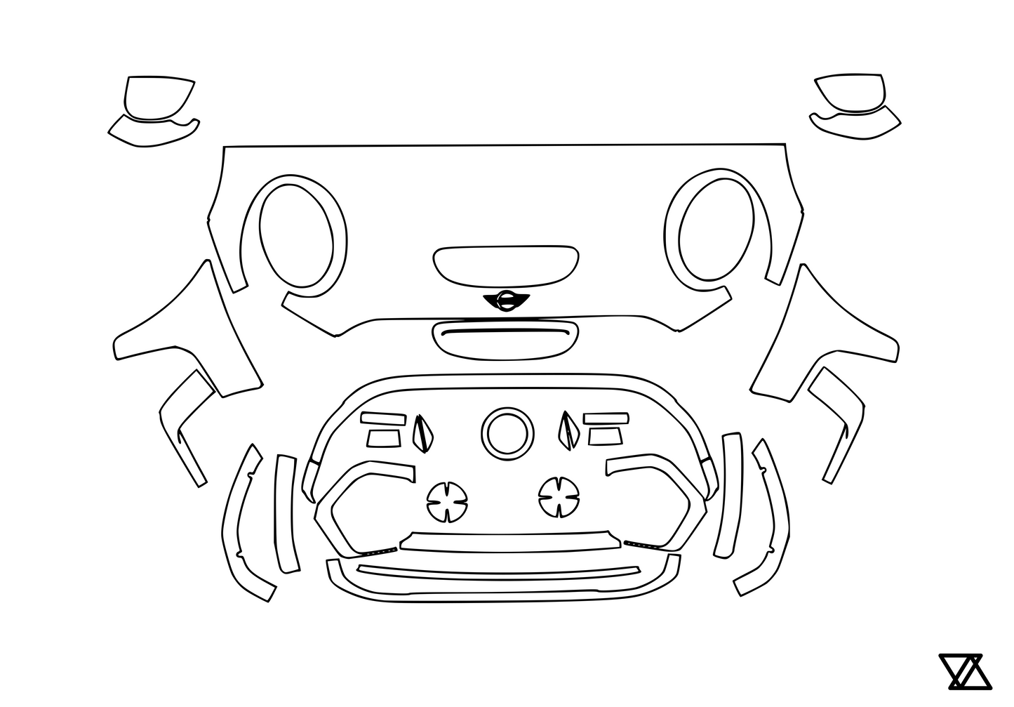 MINI Cooper | Cooper S | JCW Front End Paint Protection Film Kit (F55 | F56 | F57)