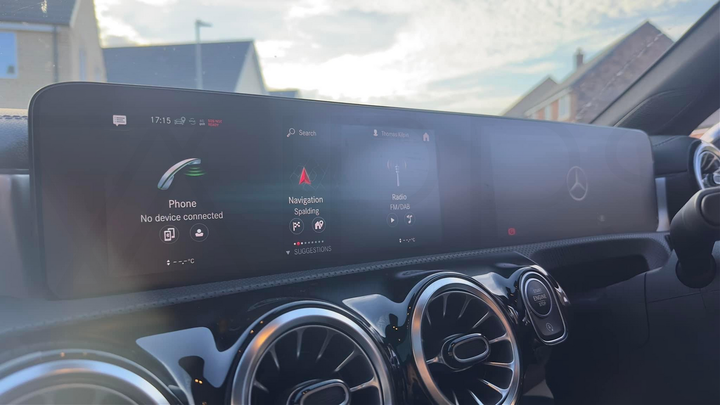 Mercedes MBUX Instrument Cluster / Navigation Screen Protection Film Kit (A Class | B Class | CLA Class | GLA Class | GLB Class | EQA Class | EQB Class)