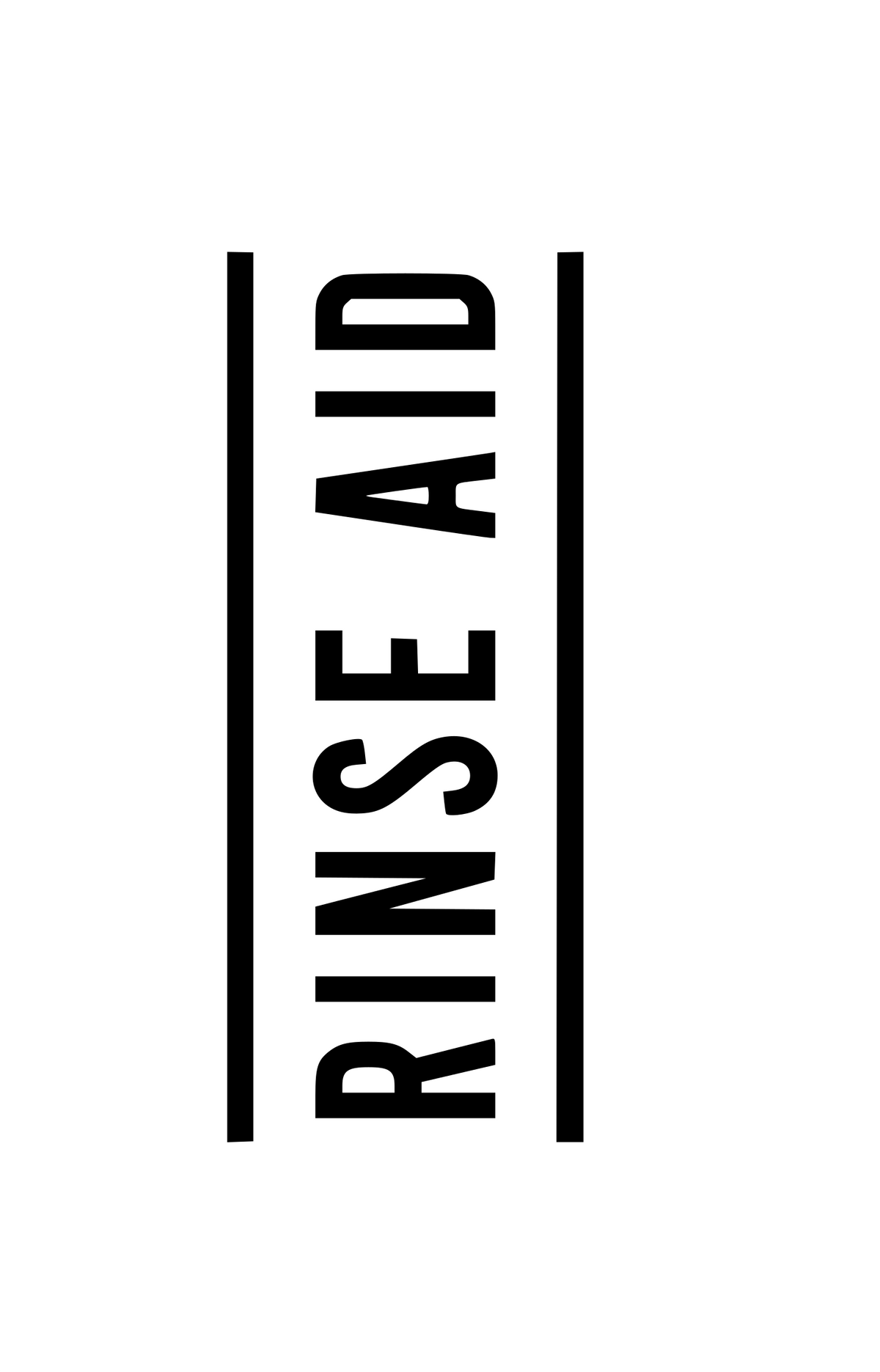 IK Sprayer Bottle Label - RINSE AID.