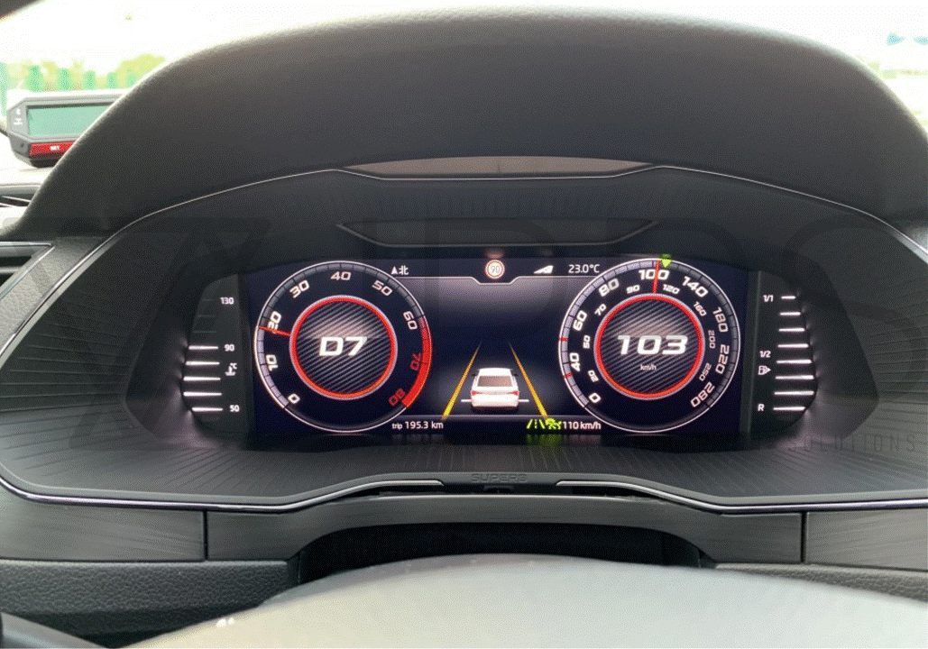 Skoda Octavia / Fabia / Kamiq / Scala / Superb Digital Instrument Cluster / Virtual Cockpit Screen Protection Film Kit