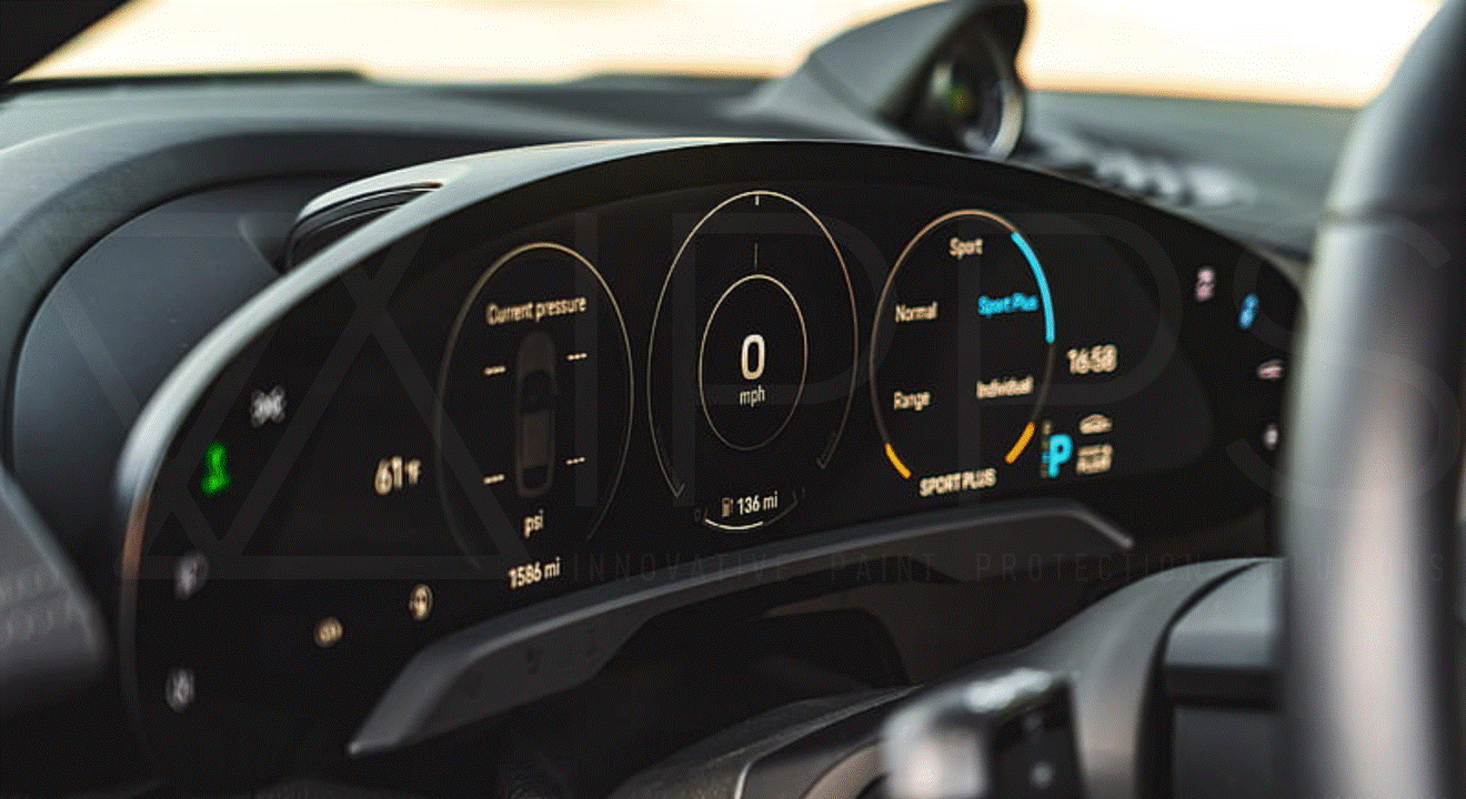 Porsche Taycan Instrument Cluster Screen Protection Film Kit