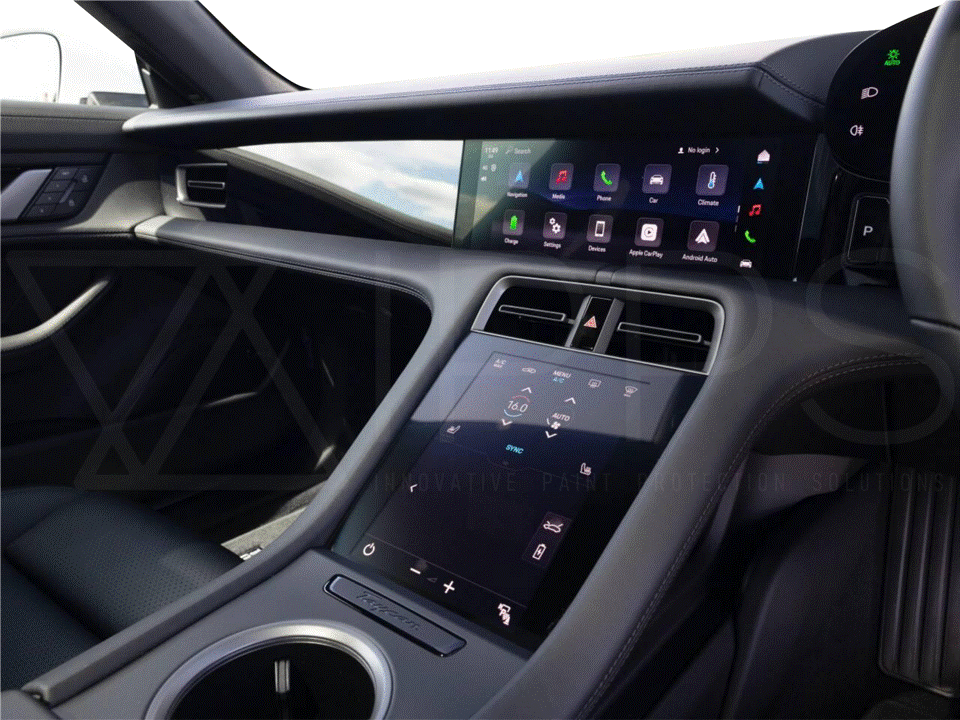 Porsche Taycan Navigation / Infotainment Screen Protection Film Kit
