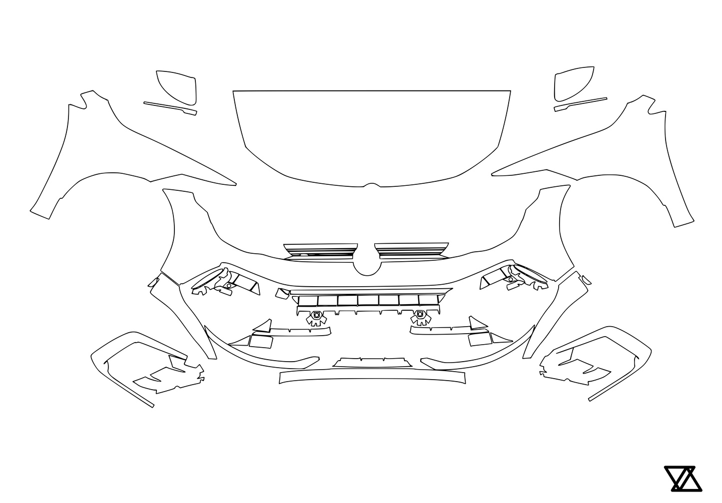 Volkswagen Golf GTI | GTD | R Front End Paint Protection Film Kit (MK8 | MK8.5)