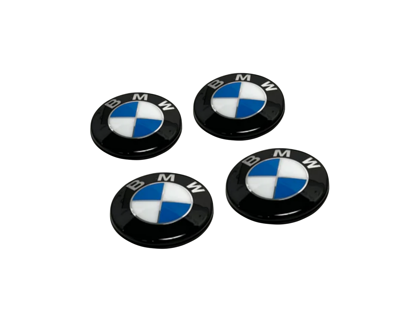 BMW F-Serie Glanzschwarze Radnabenkappen (Dechromiert)