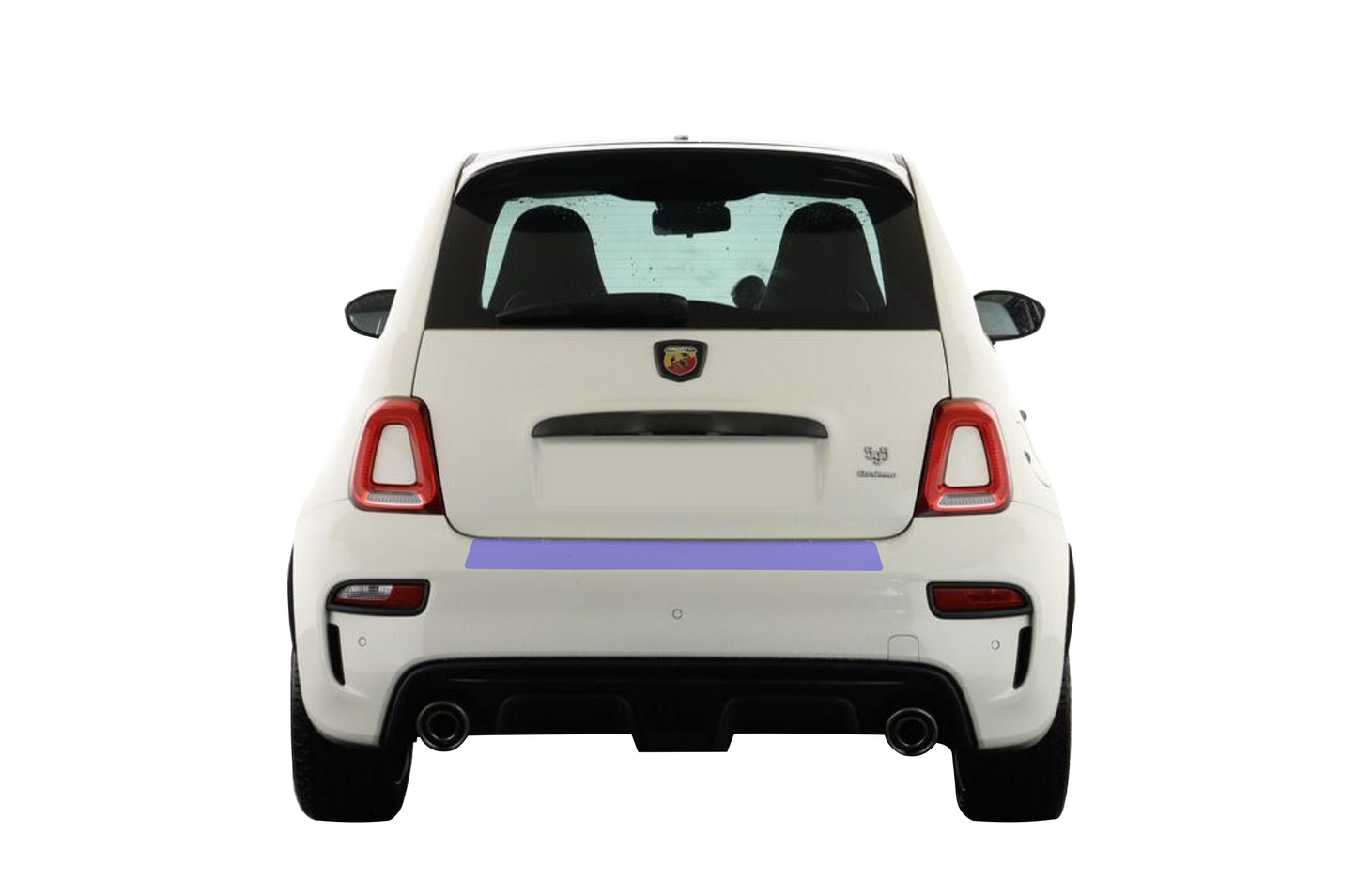Abarth 595 695 Rear Bumper Lip Edge Paint Protection Film Kit.