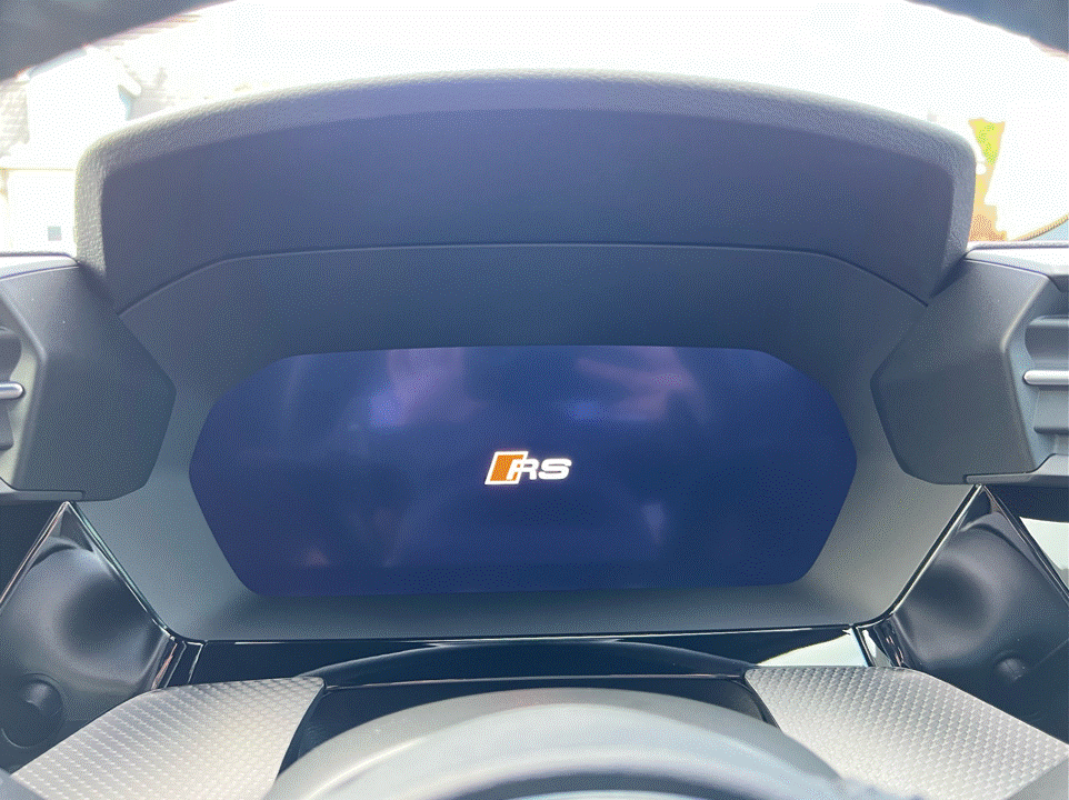 Audi A3, S3, RS3 8Y & 8.5Y speedometer screen protector PPF coverage for scratches.