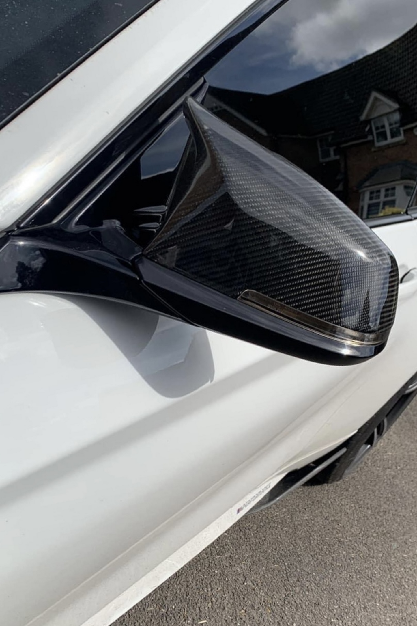 BMW F Series Wing Mirror Indicator Tint Overlays in Medium.
