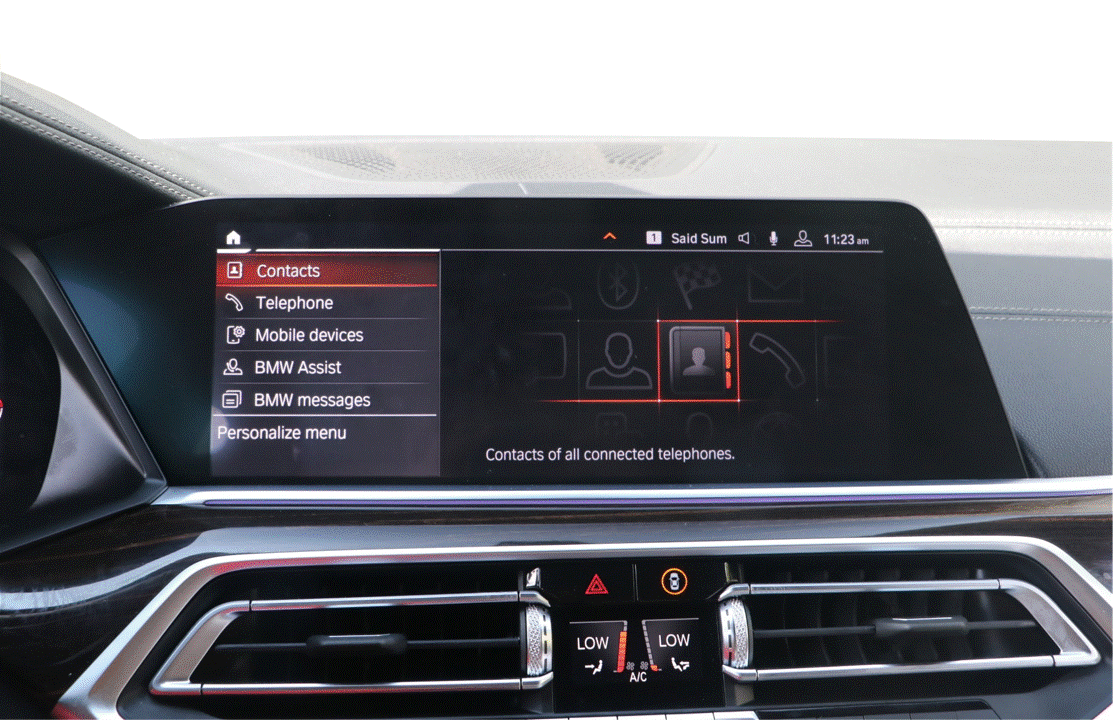 BMW X5, X5M, X6, X6M G Series iDrive 7 Navigation Screen Protection Film Kit G05 G18 F95 G06 F96 models.
