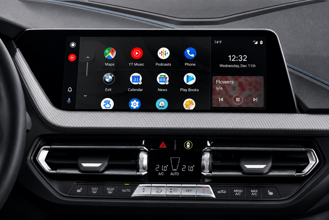 BMW Z4 iDrive navigation screen protector coverage area.