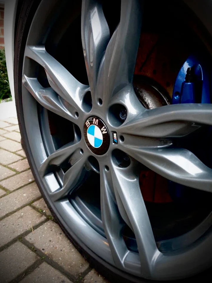BMW F Series Dechromed Gloss Black Wheel Centre Caps