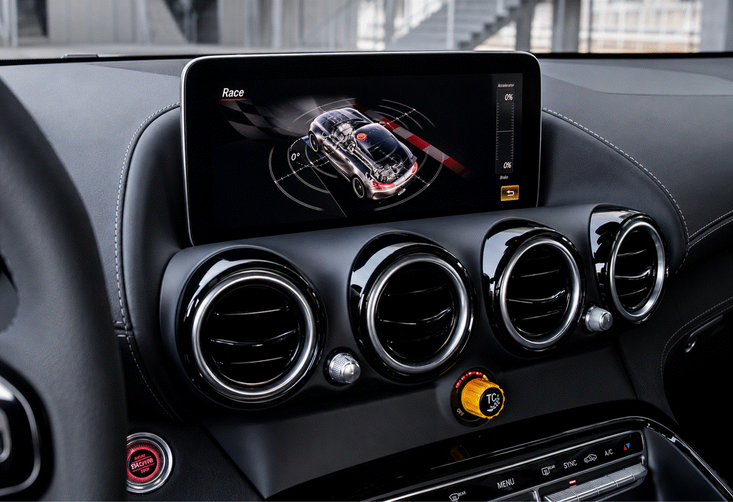 Mercedes AMG GT | GTC | GTR | GTS Navigations-/Infotainment-Bildschirmschutzfolien-Set