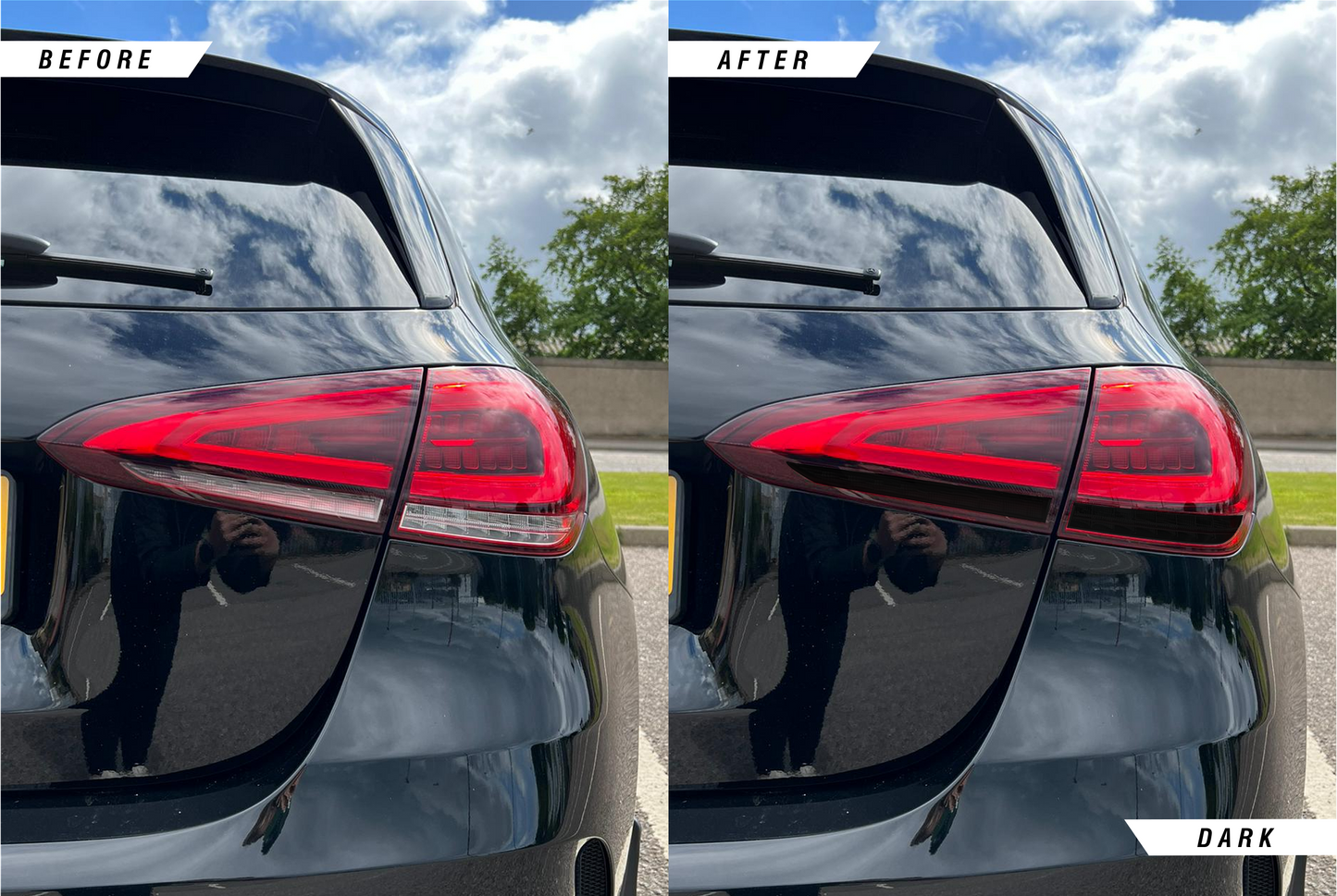 Mercedes A-Klasse | A35 | A45 Rückleuchten-Blinker-Tönungsfolien (W177)