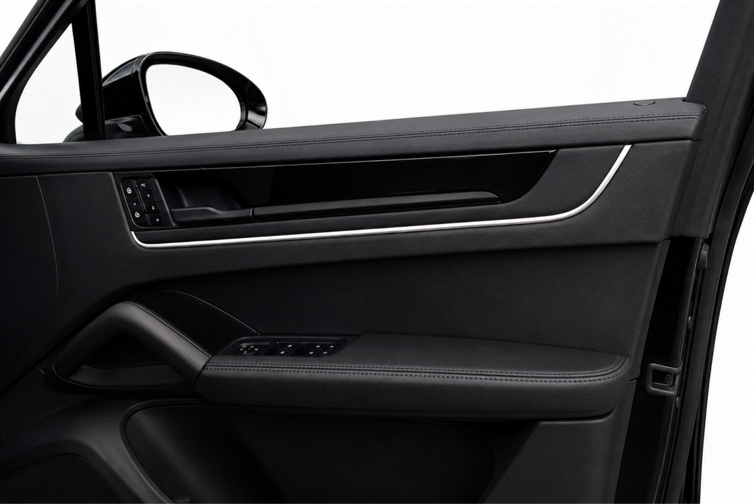 Porsche Cayenne 2024+ GEN 3 9Y0 Piano Black Door Card Trim Paint Protection Film Kit.