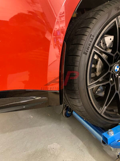 AP BMW M3 & M4 Gloss Black / Carbon Fibre Arch Guards / Mudflaps (G80 | G81 | G82 | G83)