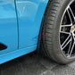 AP Porsche Taycan Front Textured Black / Carbon Fibre Arch Guards / Mudflaps (9J1)