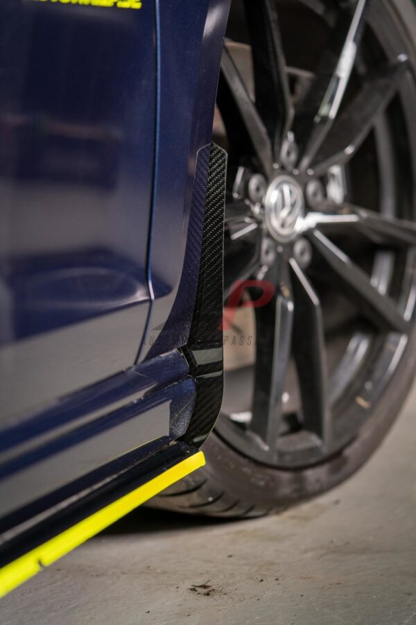 AP Volkswagen Golf GTI | GTD | R  Gloss Black / Carbon Fibre Arch Guards / Mudflaps (MK7 | MK7.5)