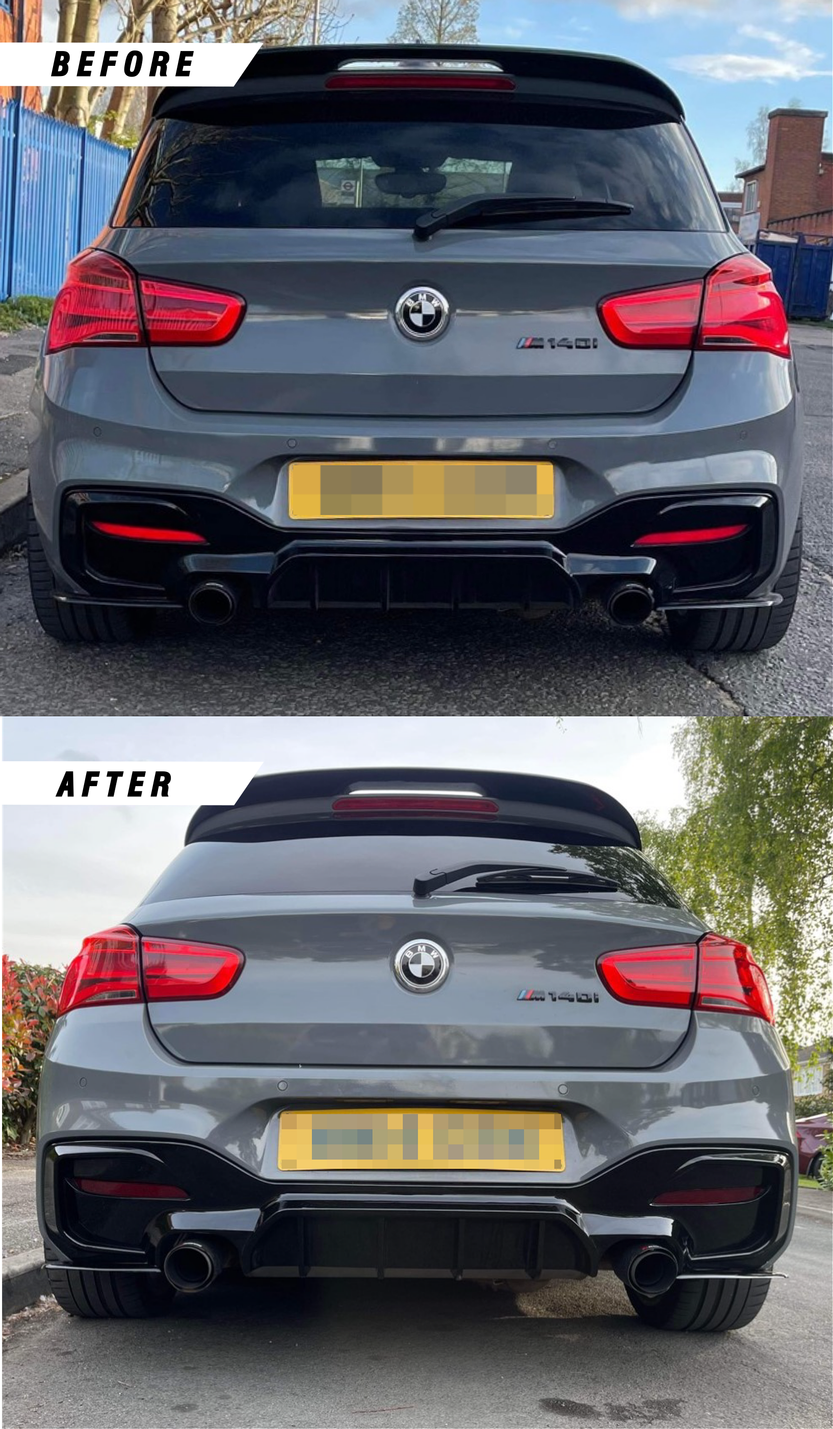Pre-Cut 20% Dark Smoke Window Tint Kit For BMW 1 Series E81 3-Door Hatch (2004-2011) - Rear