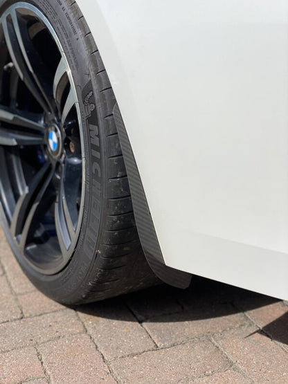 AP BMW M3 & M4 Gloss Black / Carbon Fibre Arch Guards / Mudflaps (F80 | F82 | F83)