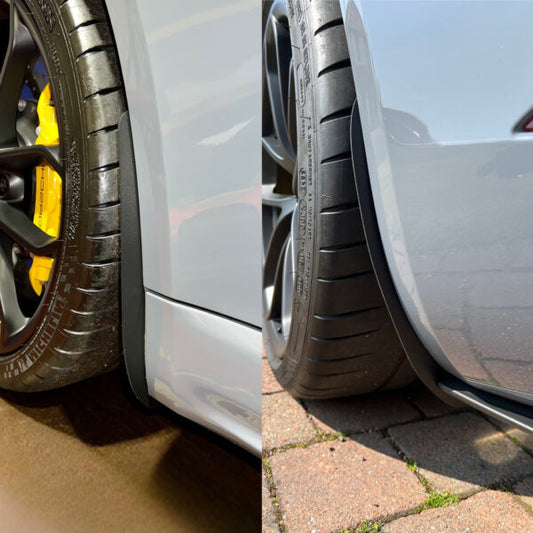 AP Porsche Cayman 981 & 718 | GT4 & GTS Textured Black / Carbon Fibre Arch Guards / Mudflaps