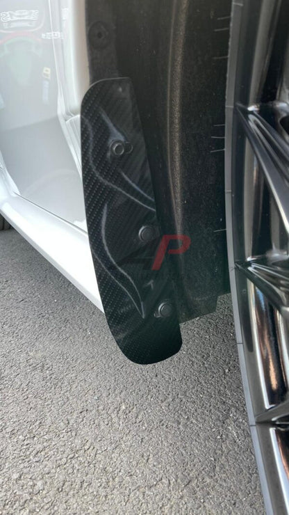 AP Toyota Yaris GR Gloss Black / Carbon Fibre Arch Guards / Mudflaps