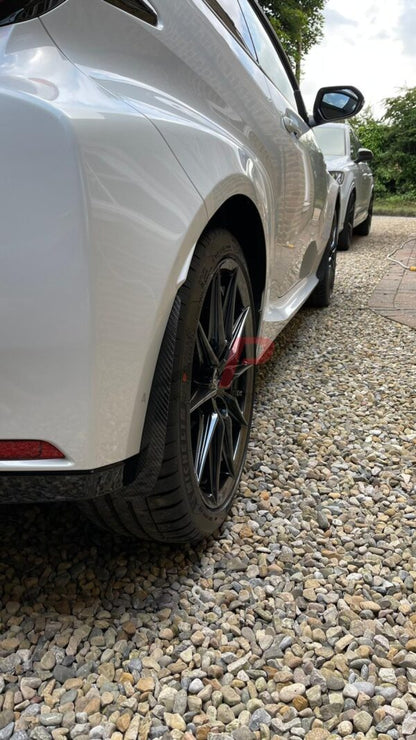 AP Toyota Yaris GR Gloss Black / Carbon Fibre Arch Guards / Mudflaps