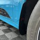 AP Porsche Macan Front Textured Black / Carbon Fibre Arch Guards / Mudflaps
