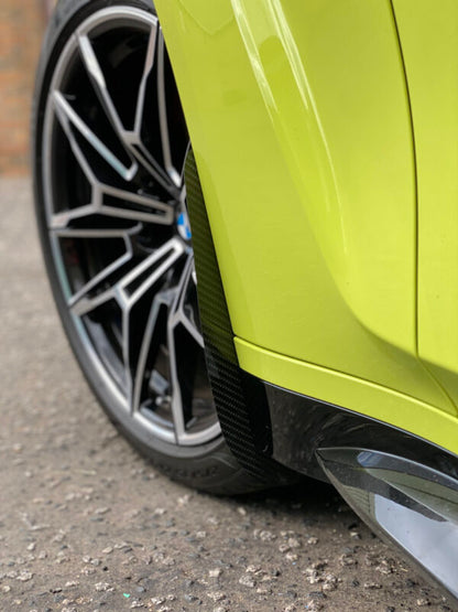 AP BMW M3 & M4 Gloss Black / Carbon Fibre Arch Guards / Mudflaps (G80 | G81 | G82 | G83)