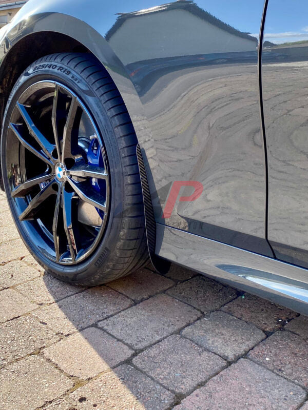 AP BMW 3 Series Gloss Black / Carbon Fibre Arch Guards / Mudflaps (G20 | G21)