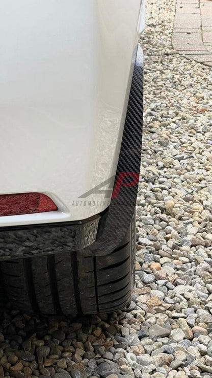 AP Toyota Yaris GR Gloss Black / Carbon Fibre Arch Guards / Mudflaps