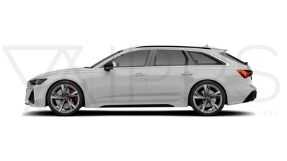 Audi A6 S6 RS6 C8 Gloss Black Plastics B Pillar PPF