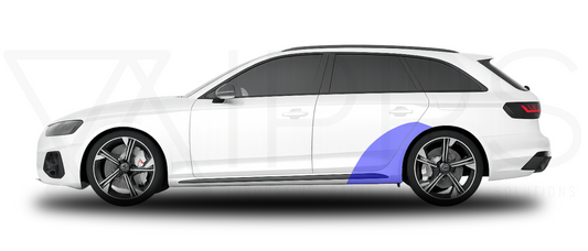 Audi RS4 B9 B9.5 Side Profile Rear Quarter PPF