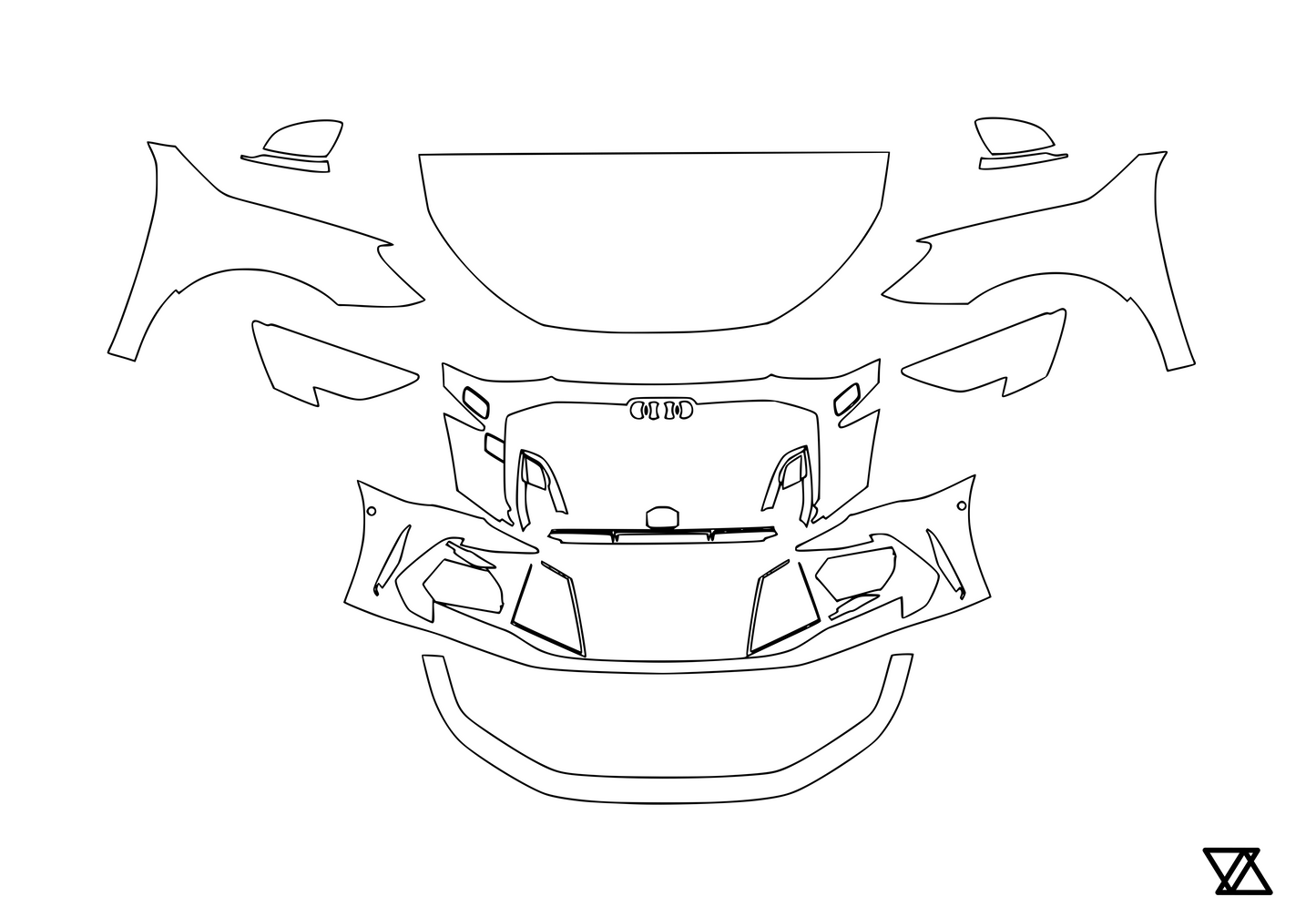 Audi A3 | S3 | RS3 8Y 8.5Y Front End Paint Protection Film Kit