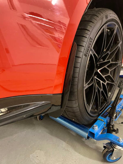 AP BMW M3 & M4 Gloss Black / Carbon Fibre Arch Guards / Mudflaps (G80 | G81 | G82 | G83)