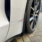 AP Porsche Taycan Front Textured Black / Carbon Fibre Arch Guards / Mudflaps (9J1)