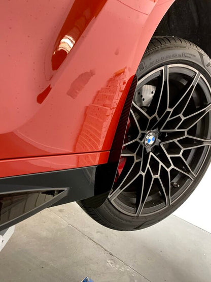 AP BMW M3 & M4 Gloss Black / Carbon Fibre Arch Guards / Mudflaps (G80 | G81 | G82 | G83)